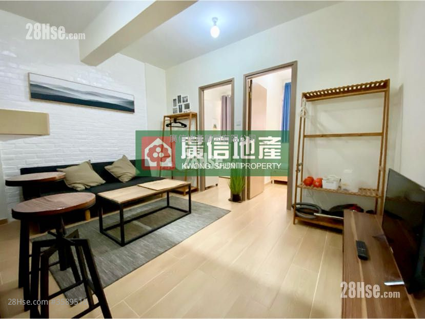 广富大厦 租盘 2 房 , 1 浴室 393 平方尺