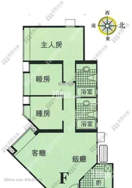 朗晴居 租盤 3 房 756 平方呎 朗晴居 租盤 3 房 756 平方呎