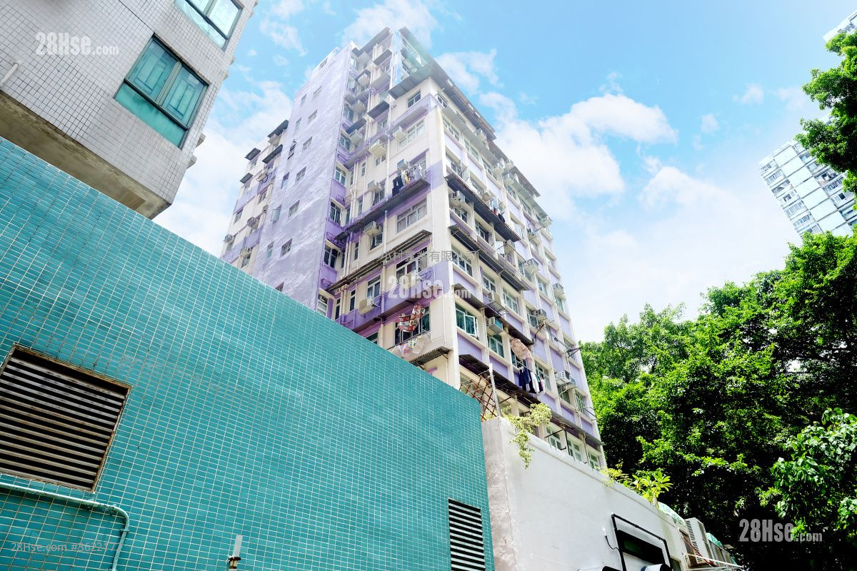 大廈外觀: 百寧大廈 租盤 2 房 , 1 浴室 499 平方呎 大廈外觀: 百寧大廈 租盤 2 房 , 1 浴室 499 平方呎