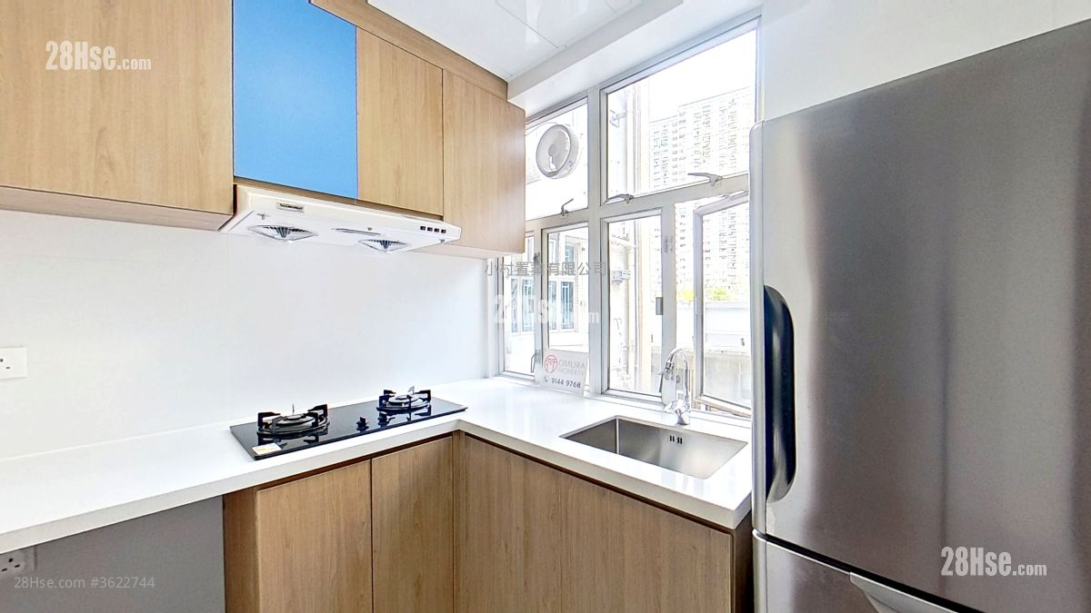 廚房: 利恆閣 租盤 2 房 , 1 浴室 558 平方呎 廚房: 利恆閣 租盤 2 房 , 1 浴室 558 平方呎