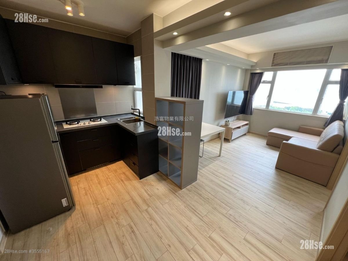 龍景大廈 租盤 2 房 , 1 浴室 415 平方呎