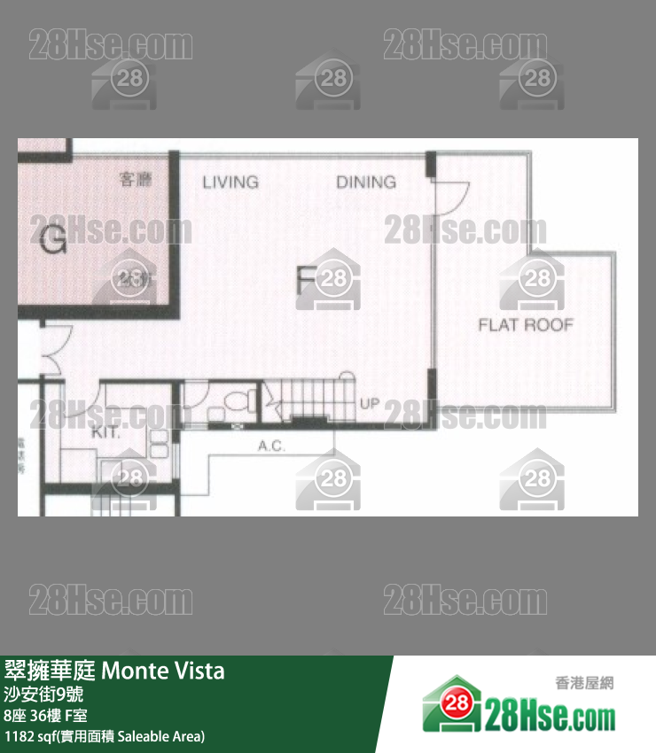 翠擁華庭 單位平面圖(由 28Hse 提供) 翠擁華庭 單位平面圖(由 28Hse 提供)