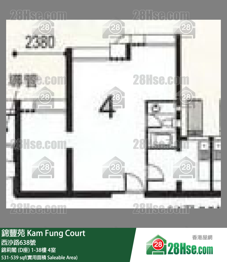 錦豐苑 單位平面圖(由 28Hse 提供) 錦豐苑 單位平面圖(由 28Hse 提供)