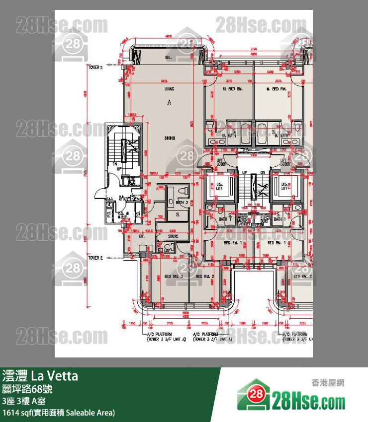 La Vetta Unit FloorPlan (Provided by 28Hse) La Vetta Unit FloorPlan (Provided by 28Hse)