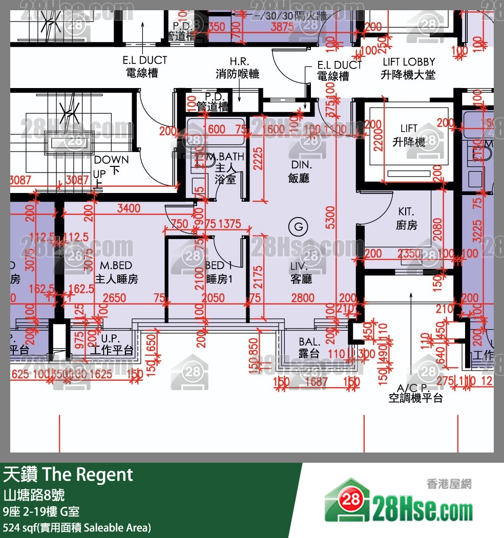 The Regent Unit FloorPlan (Provided by 28Hse) The Regent Unit FloorPlan (Provided by 28Hse)