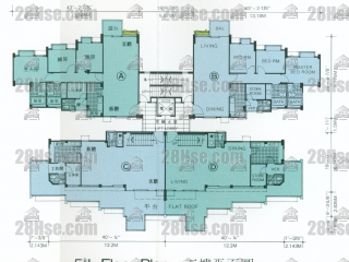 翡翠花园 Building 48座 5楼 平面图