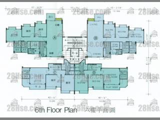 翡翠花园 48座 5-6楼 平面图