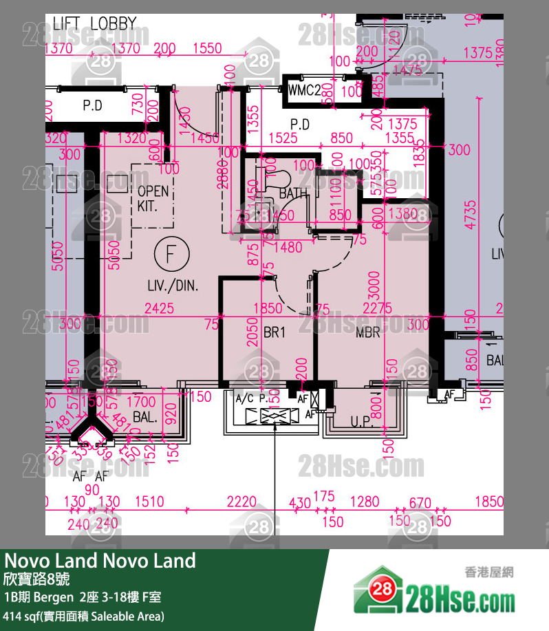 Novo Land Unit FloorPlan (Provided by 28Hse) Novo Land Unit FloorPlan (Provided by 28Hse)