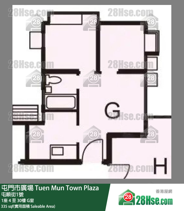 Tuen Mun Town Plaza Unit FloorPlan (Provided by 28Hse) Tuen Mun Town Plaza Unit FloorPlan (Provided by 28Hse)