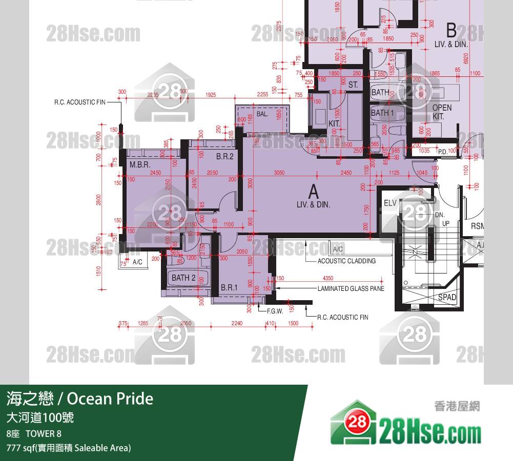 海之戀 海之戀 8座 39樓 A室 平面圖 海之戀 海之戀 8座 39樓 A室 平面圖