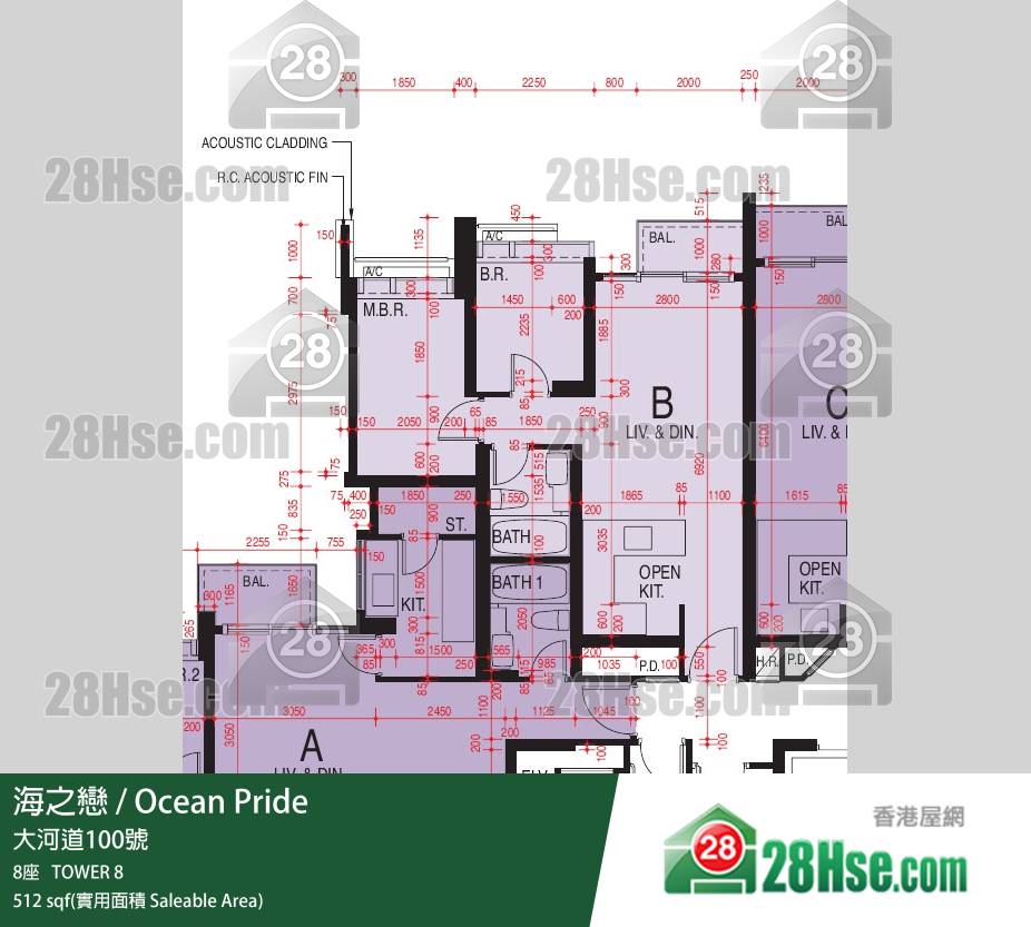 海之戀 海之戀 8座 11樓 B室 平面圖 海之戀 海之戀 8座 11樓 B室 平面圖