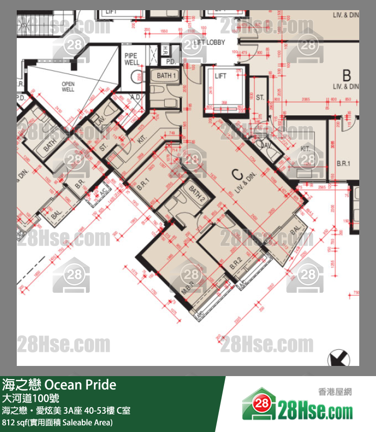 Ocean Pride Unit FloorPlan (Provided by 28Hse) Ocean Pride Unit FloorPlan (Provided by 28Hse)