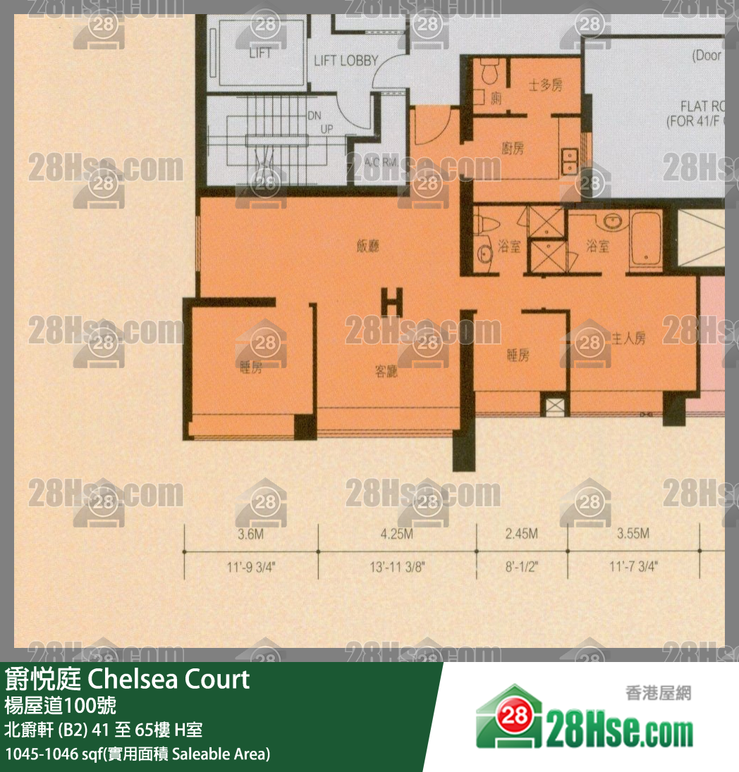 Chelsea Court Unit FloorPlan (Provided by 28Hse) Chelsea Court Unit FloorPlan (Provided by 28Hse)