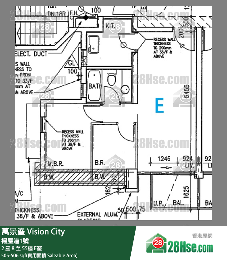 Vision City Unit FloorPlan (Provided by 28Hse) Vision City Unit FloorPlan (Provided by 28Hse)