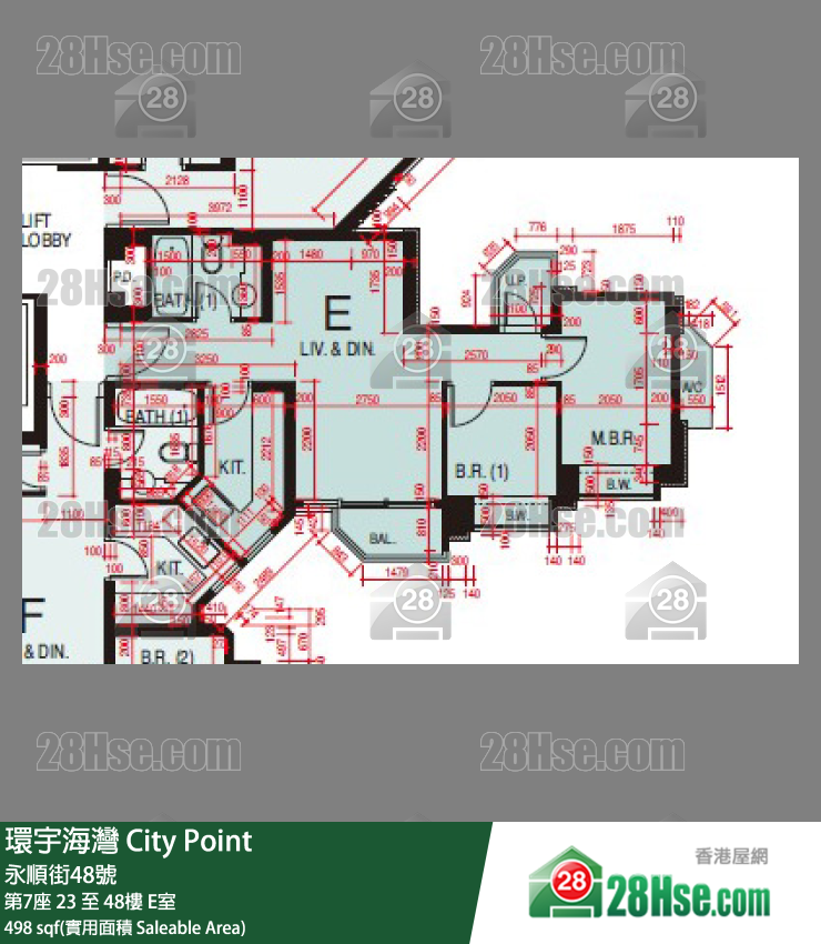 City Point Unit FloorPlan (Provided by 28Hse) City Point Unit FloorPlan (Provided by 28Hse)