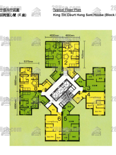 景田苑 恒心阁(BLOCK E) 1-30楼 平面图