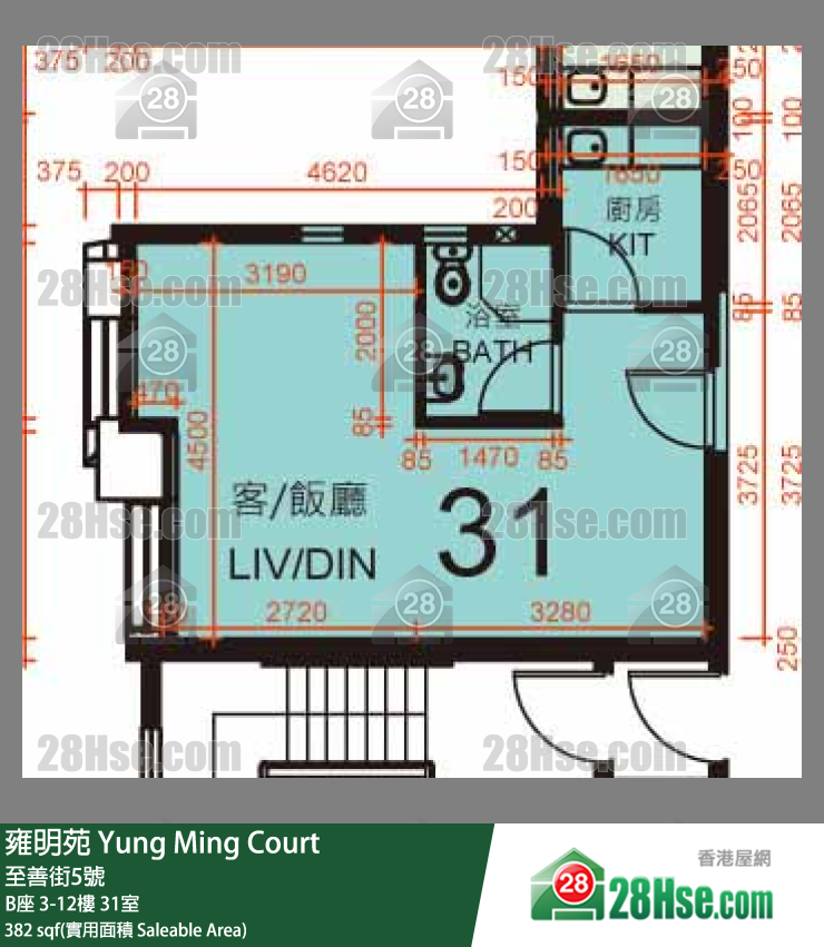 Yung Ming Court Unit FloorPlan (Provided by 28Hse) Yung Ming Court Unit FloorPlan (Provided by 28Hse)