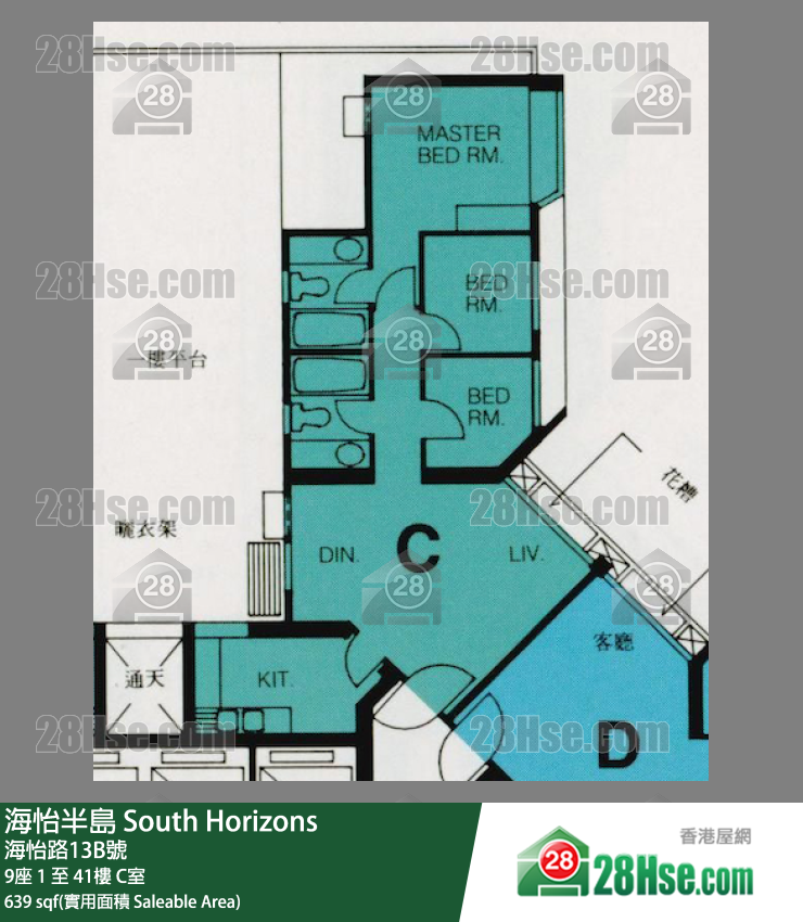 South Horizons Unit FloorPlan (Provided by 28Hse) South Horizons Unit FloorPlan (Provided by 28Hse)