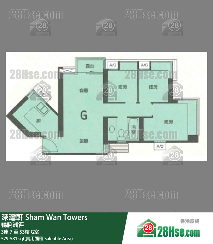 深灣軒 單位平面圖(由 28Hse 提供) 深灣軒 單位平面圖(由 28Hse 提供)