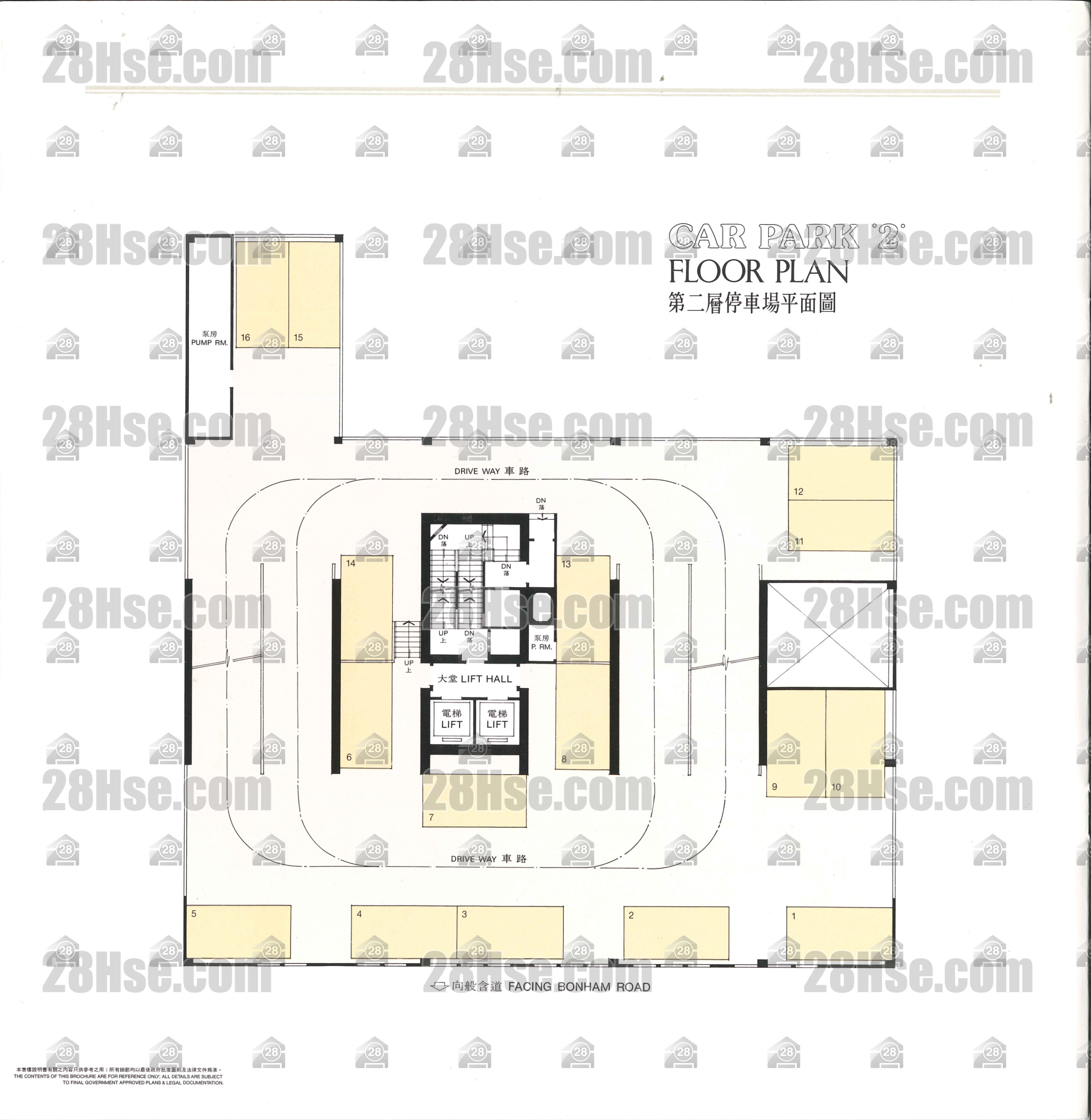 Skylight Tower 停車位平面圖 FloorPlan Skylight Tower 停車位平面圖 FloorPlan