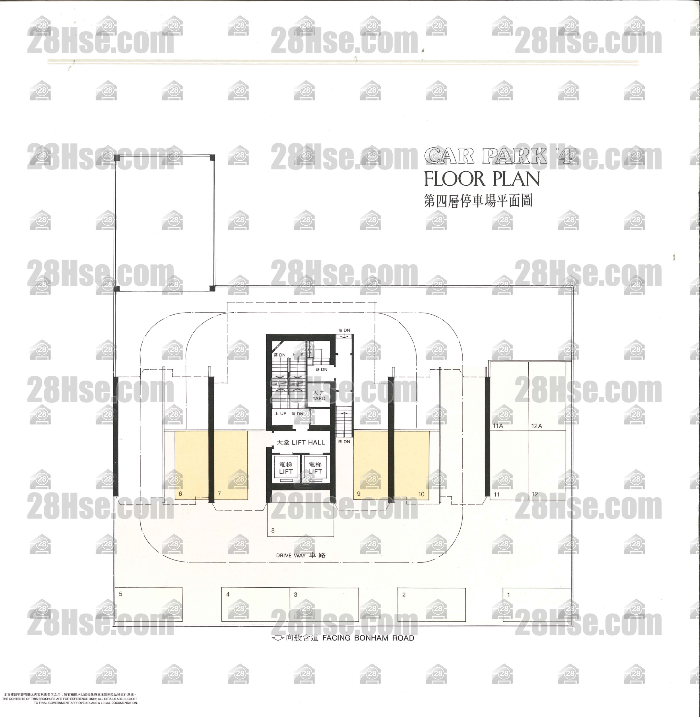 Skylight Tower 停車位平面圖 FloorPlan Skylight Tower 停車位平面圖 FloorPlan