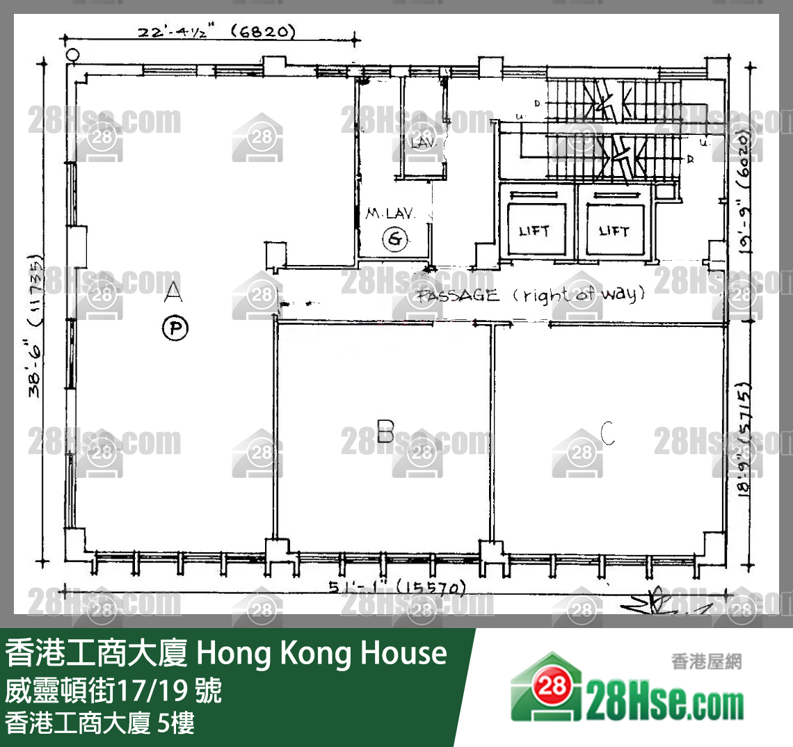 Hong Kong House 5/f FloorPlan Hong Kong House 5/f FloorPlan