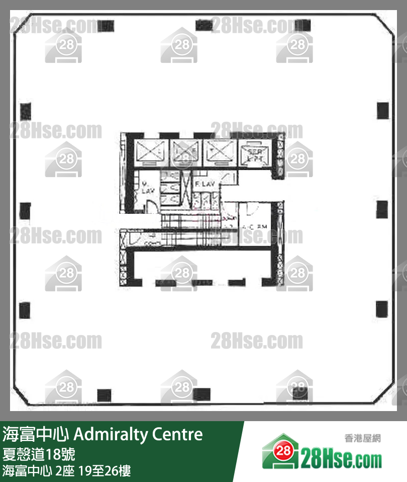 海富中心第二座 海富中心 2座 19-26樓 平面圖 海富中心第二座 海富中心 2座 19-26樓 平面圖