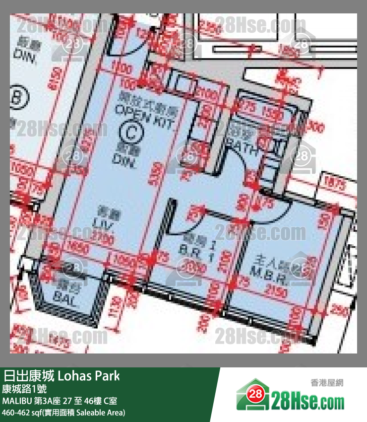 Malibu Unit FloorPlan (Provided by 28Hse) Malibu Unit FloorPlan (Provided by 28Hse)