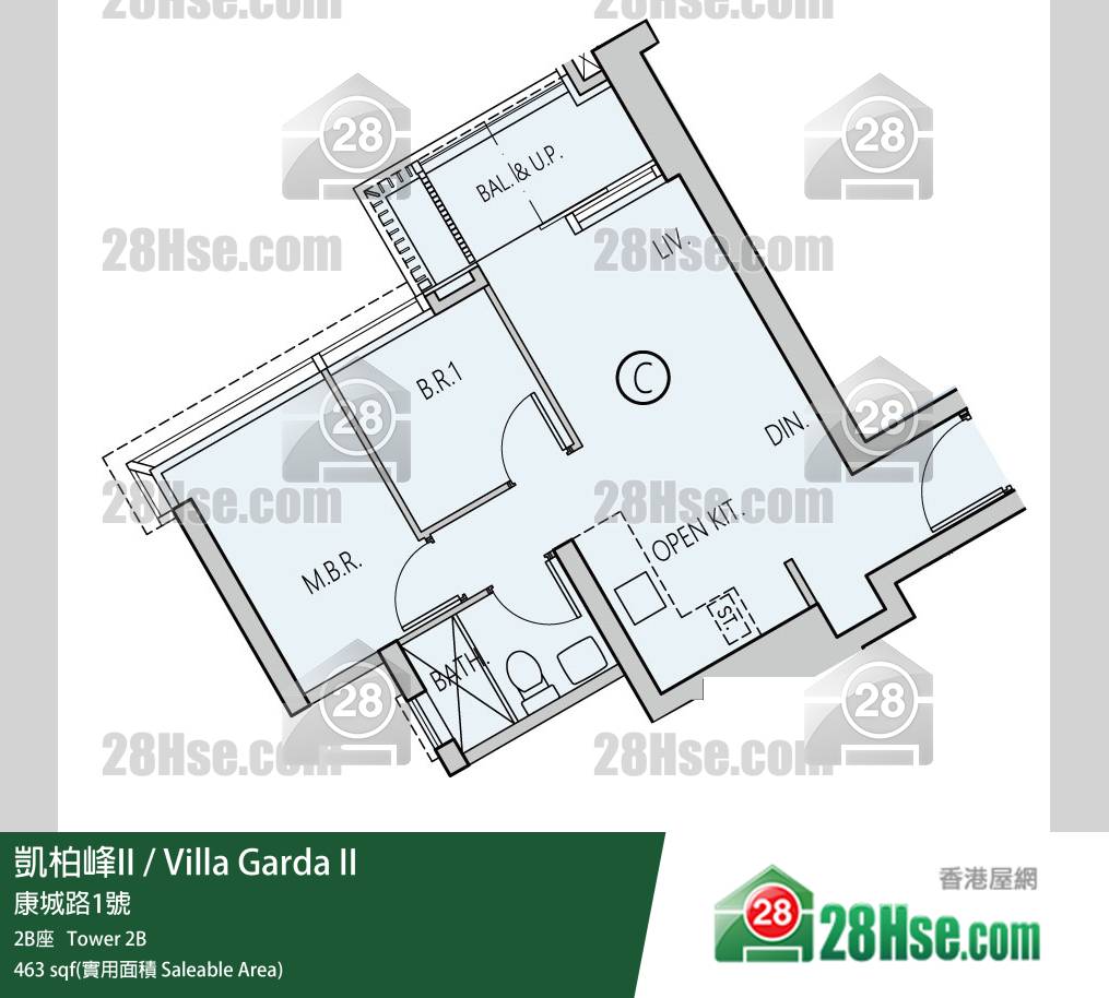 Villa Garda II, Flat C, 57/F, Tower 2(2b) Of Villa Garda Ii (凱柏峰 Ii) FloorPlan Villa Garda II, Flat C, 57/F, Tower 2(2b) Of Villa Garda Ii (凱柏峰 Ii) FloorPlan