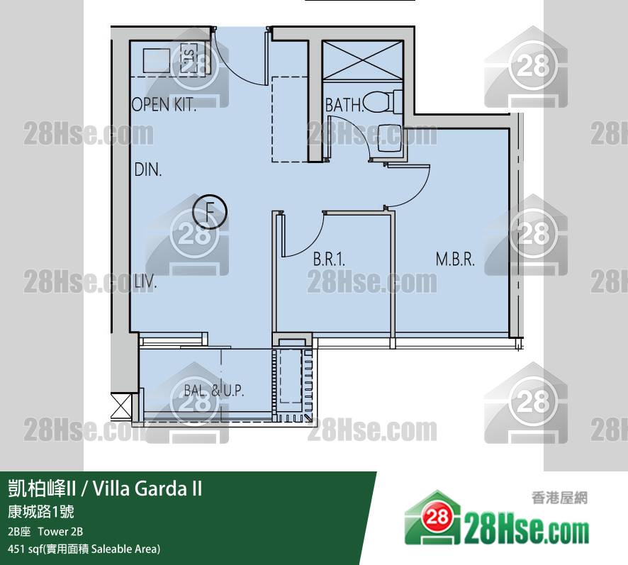 Villa Garda II, Flat F, 22/F, Tower 2(2b) Of Villa Garda Ii (凱柏峰 Ii) FloorPlan Villa Garda II, Flat F, 22/F, Tower 2(2b) Of Villa Garda Ii (凱柏峰 Ii) FloorPlan