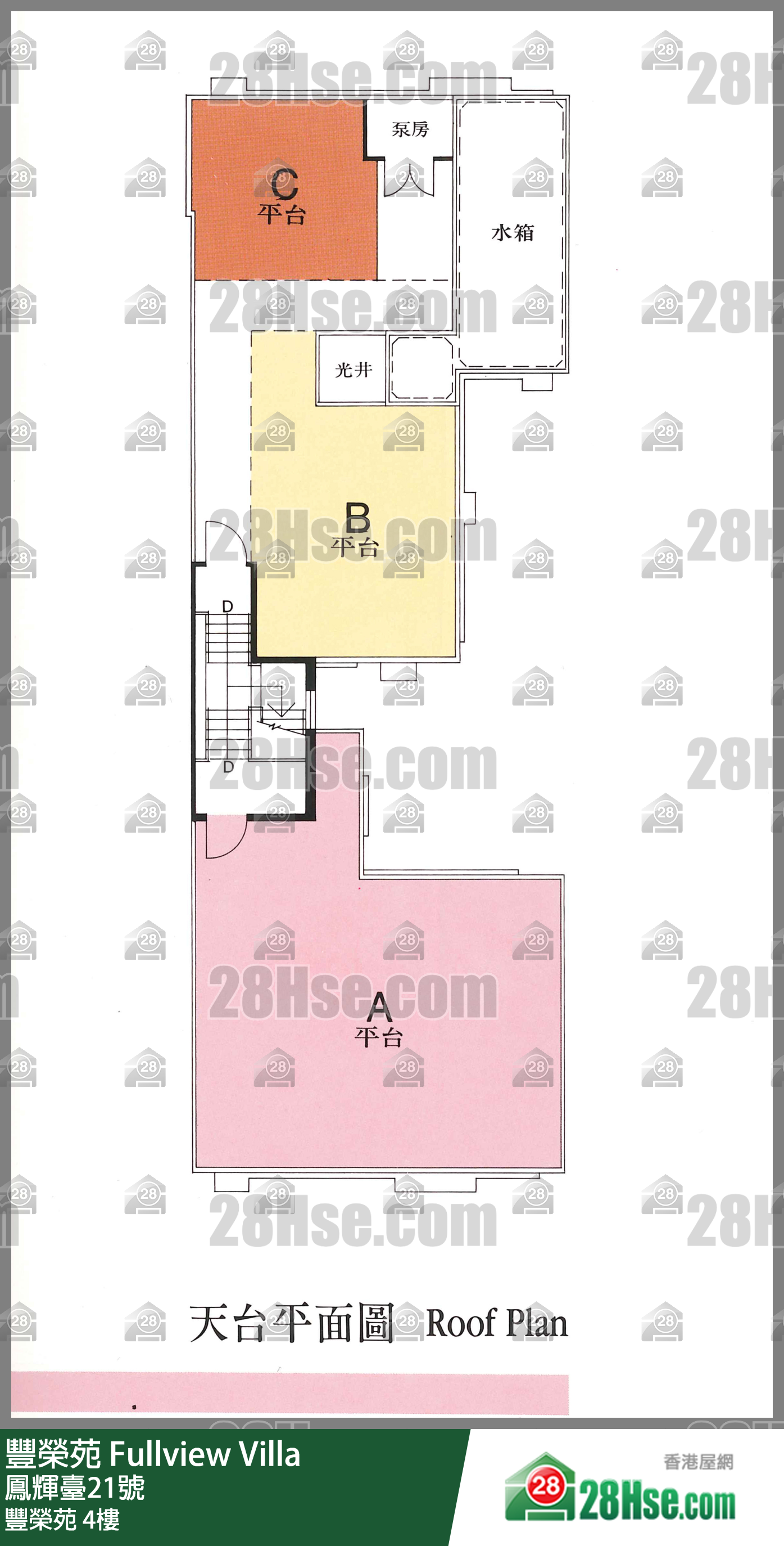 豐榮苑 4樓 平面圖 豐榮苑 4樓 平面圖