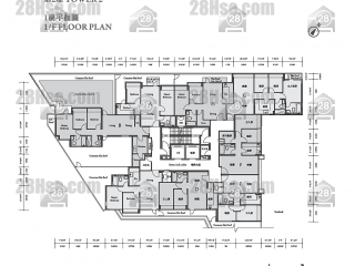 泉荟 第2座 1楼 平面图