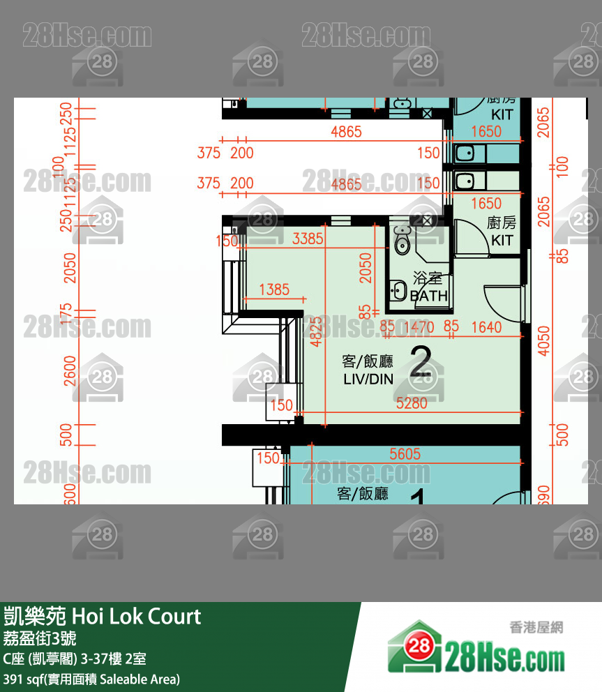 Hoi Lok Court Unit FloorPlan (Provided by 28Hse) Hoi Lok Court Unit FloorPlan (Provided by 28Hse)