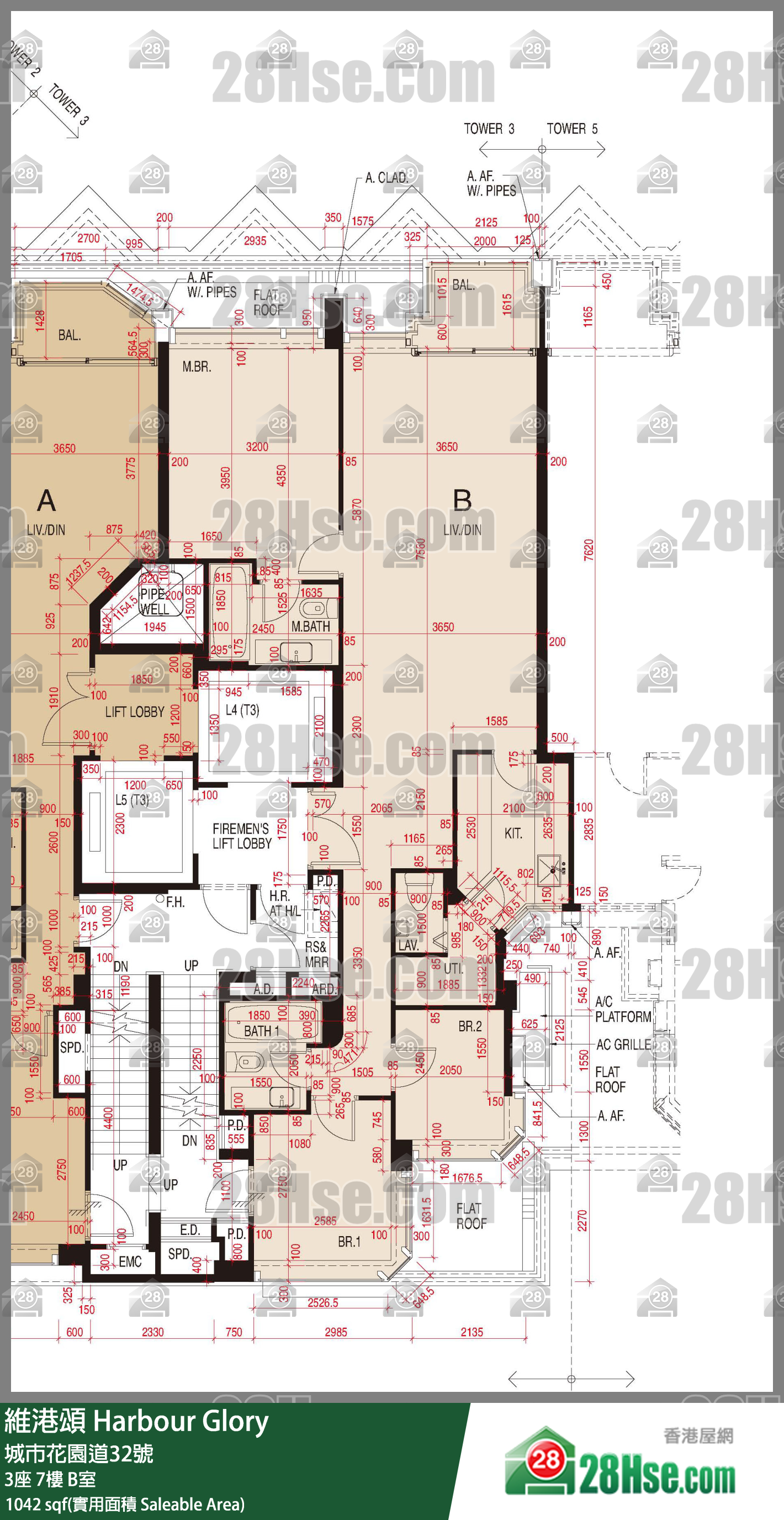 Harbour Glory Unit FloorPlan (Provided by 28Hse) Harbour Glory Unit FloorPlan (Provided by 28Hse)