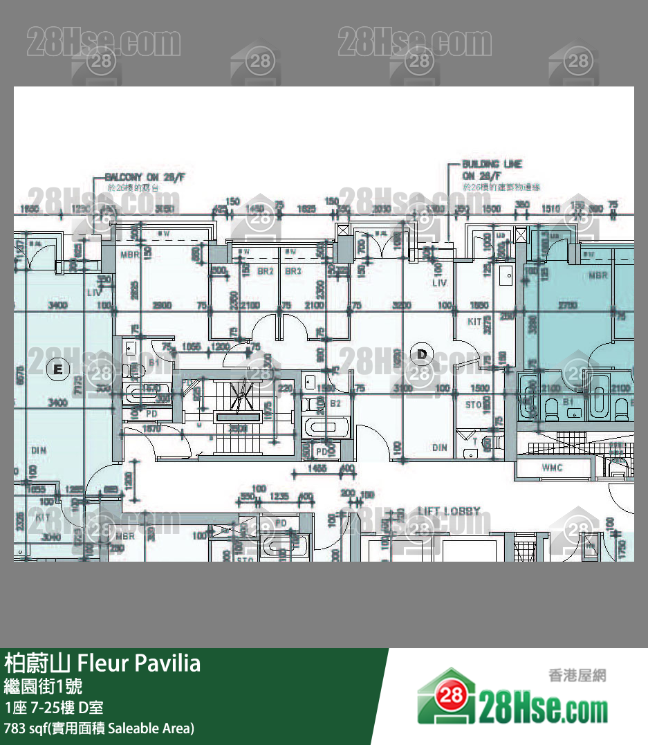 Fleur Pavilia Unit FloorPlan (Provided by 28Hse) Fleur Pavilia Unit FloorPlan (Provided by 28Hse)