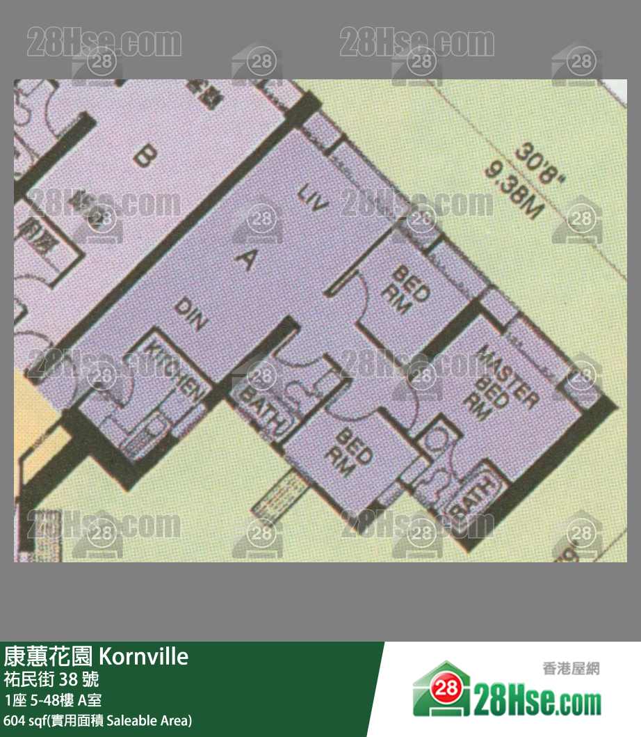 康蕙花園 單位平面圖(由 28Hse 提供) 康蕙花園 單位平面圖(由 28Hse 提供)