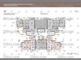 香岛 2座 5-17楼 平面图