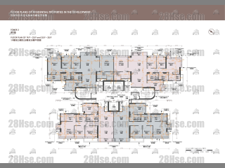 香岛 3座 19-30楼 平面图