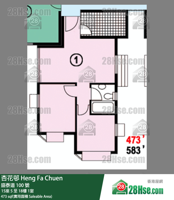Heng Fa Chuen Unit FloorPlan (Provided by 28Hse) Heng Fa Chuen Unit FloorPlan (Provided by 28Hse)