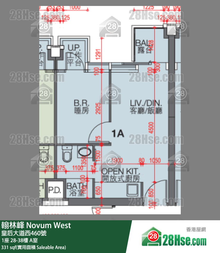 Novum West Unit FloorPlan (Provided by 28Hse) Novum West Unit FloorPlan (Provided by 28Hse)