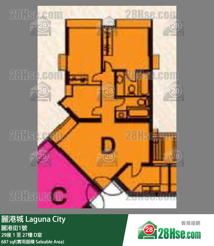 Laguna City Unit FloorPlan (Provided by 28Hse) Laguna City Unit FloorPlan (Provided by 28Hse)