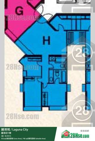 麗港城 6座 15樓 H室 平面圖 麗港城 6座 15樓 H室 平面圖