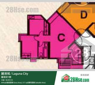 麗港城 35座 24樓 C室 平面圖 麗港城 35座 24樓 C室 平面圖