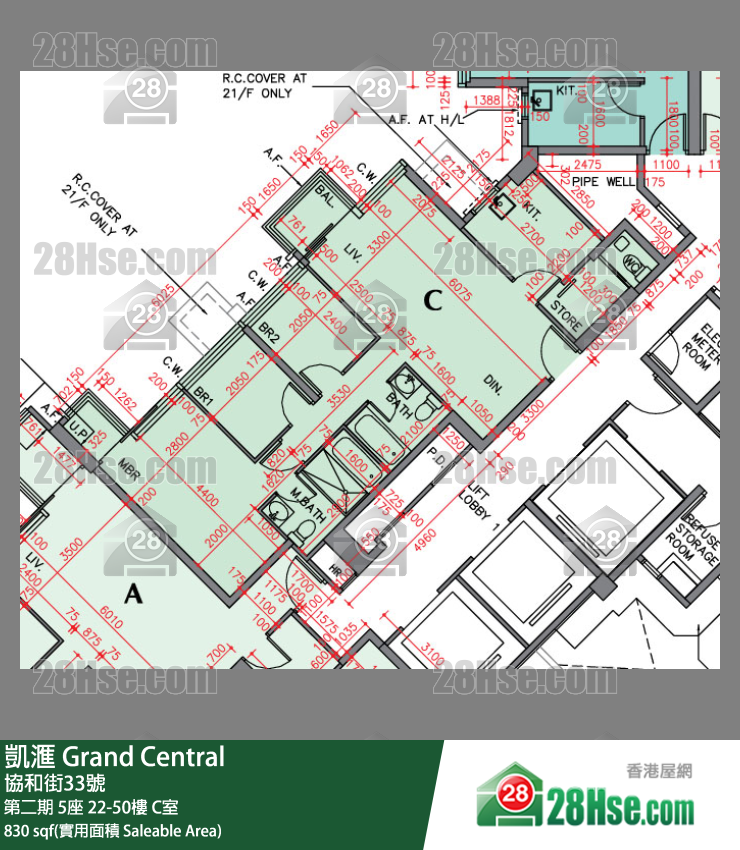 Grand Central Unit FloorPlan (Provided by 28Hse) Grand Central Unit FloorPlan (Provided by 28Hse)