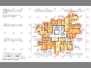 Mount Anderson Tower 3 3/f To 16/f FloorPlan