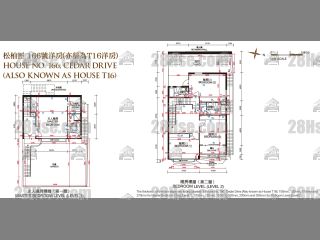 红山半岛 第3期B区(独立屋) 第3期B区(独立屋) 松柏径166座 平面图