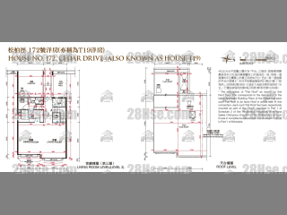 红山半岛 第3期B区(独立屋) 松柏径172座 平面图