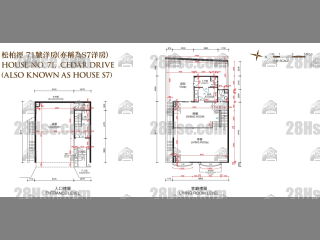红山半岛 第3期B区(独立屋) 松柏径71座 平面图