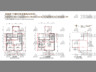 红山半岛 第3期B区(独立屋) 第3期B区(独立屋) 松柏径75座 平面图