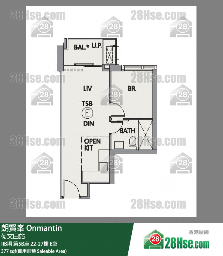 朗賢峯 單位平面圖(由 28Hse 提供) 朗賢峯 單位平面圖(由 28Hse 提供)